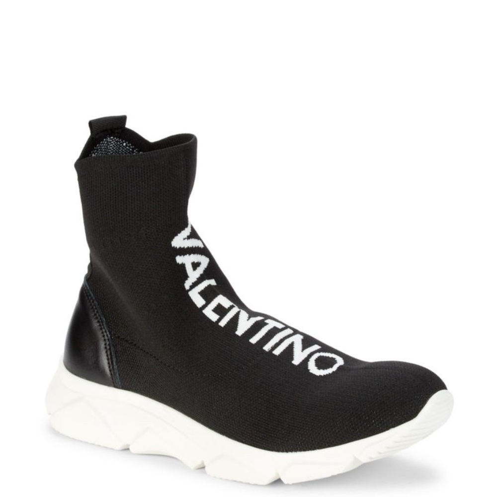 New! MEN’S VALENTINO BY MARIO VALENTINOMelissa Logo Sock Runners - Picture 1 of 7